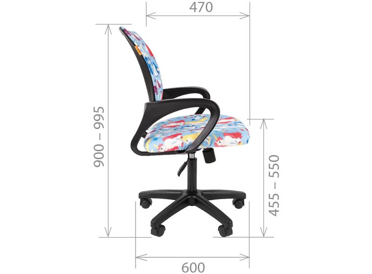 Кресло Chairman Kids 103 black НЛО