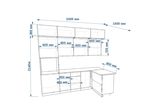 Кухонный гарнитур Тальк Дуб сонома-3 (2400х1400 мм)