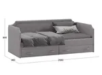 Кровать с мягкой обивкой и ящиками Кантри Тип 1 (900) - ТД-308.12.02