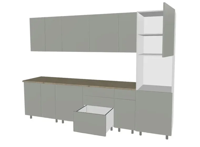 Кухонный гарнитур Аликанте-25/26 (3000 мм)