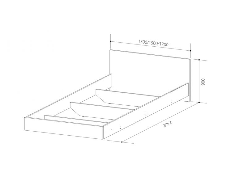 Кровать Милана (основание IKEA)