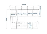Кухонный гарнитур ЛОФТ-32 (3000 мм)