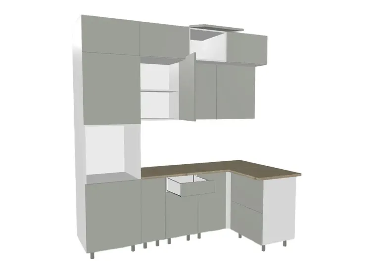 Кухонный гарнитур Аликанте-15/16 (2300х1200 мм)
